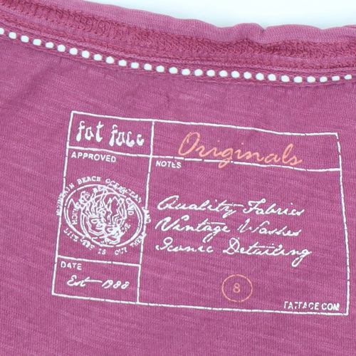 Fat Face Women's Red Long Sleeve T-Shirt Size 8