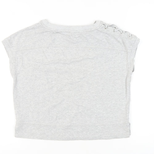Karen Millen Women's Grey Size 10 Jersey Top