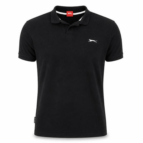 Slazenger Men's Black Polo Shirt M Short Sleeve