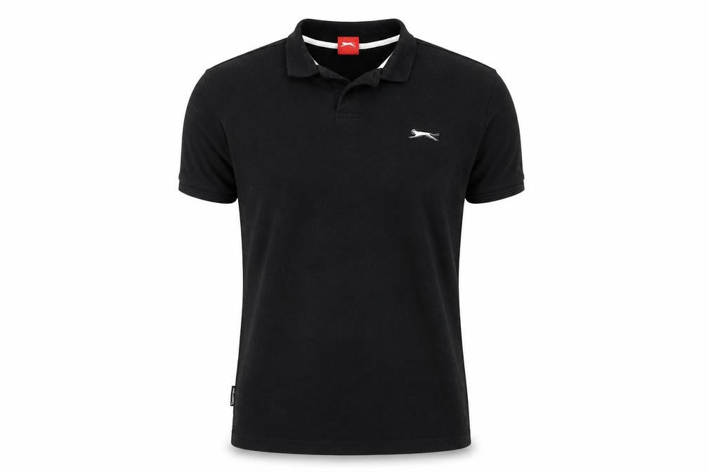 Slazenger Men's Black Polo Shirt M Short Sleeve