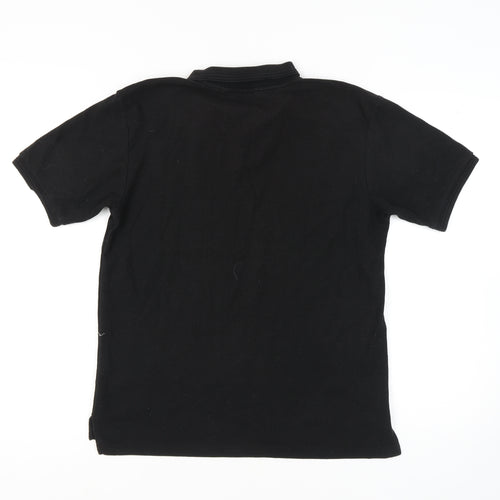 Slazenger Men's Black Polo Shirt M Short Sleeve
