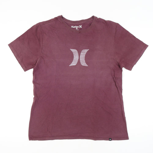 Hurley Men's Red Medium Crew Neck T-Shirt