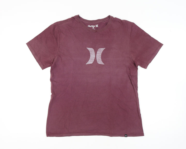 Hurley Men's Red Medium Crew Neck T-Shirt