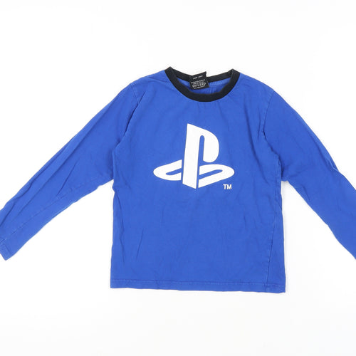 Difuzed Boys Blue PlayStation Long Sleeve T-Shirt, Size 8-9