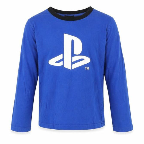 Difuzed Boys Blue PlayStation Long Sleeve T-Shirt, Size 8-9