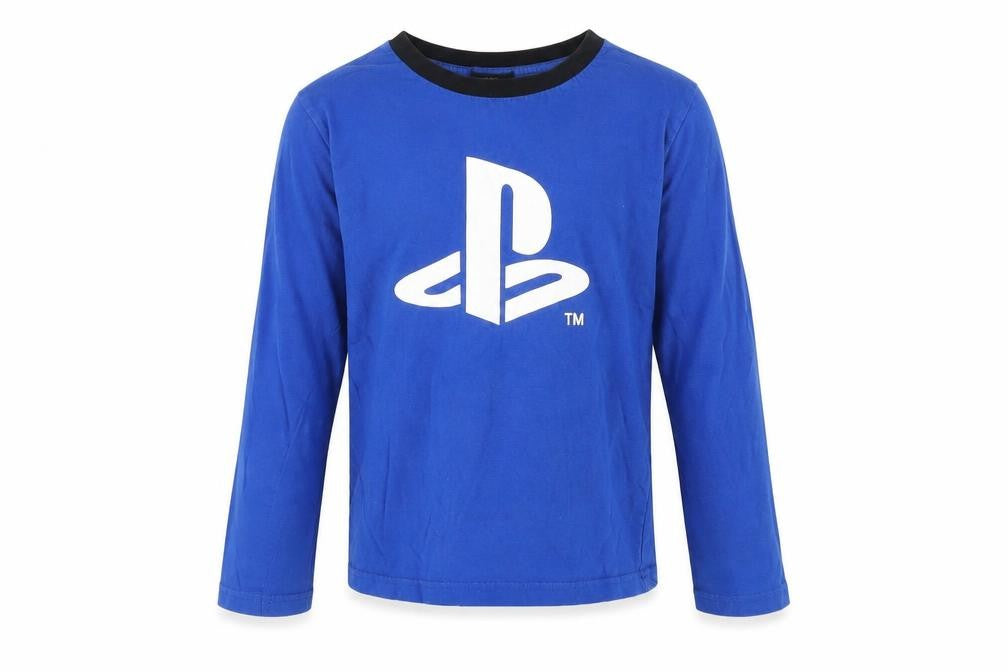 Difuzed Boys Blue PlayStation Long Sleeve T-Shirt, Size 8-9
