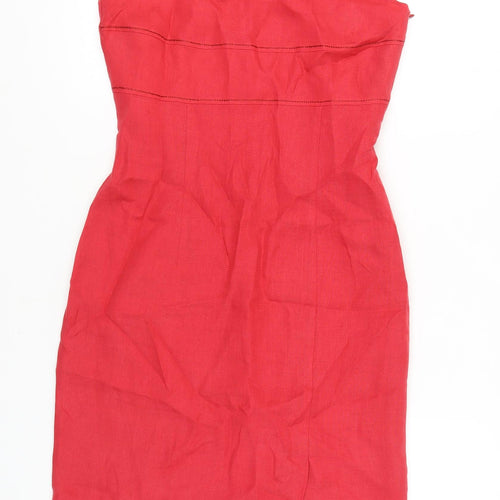 Steilmann Women's Red Linen Sheath Dress UK 10 – Preworn