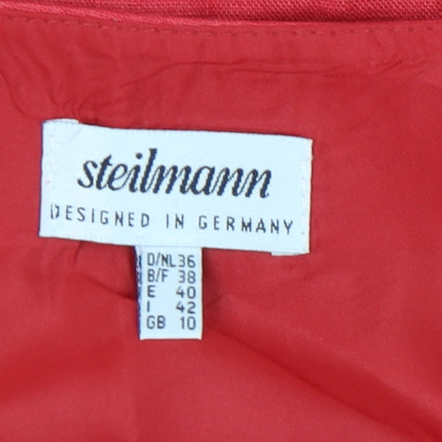steilmann linen dress Steilmann Women's Red Linen Sheath Dress UK 10  Preworn