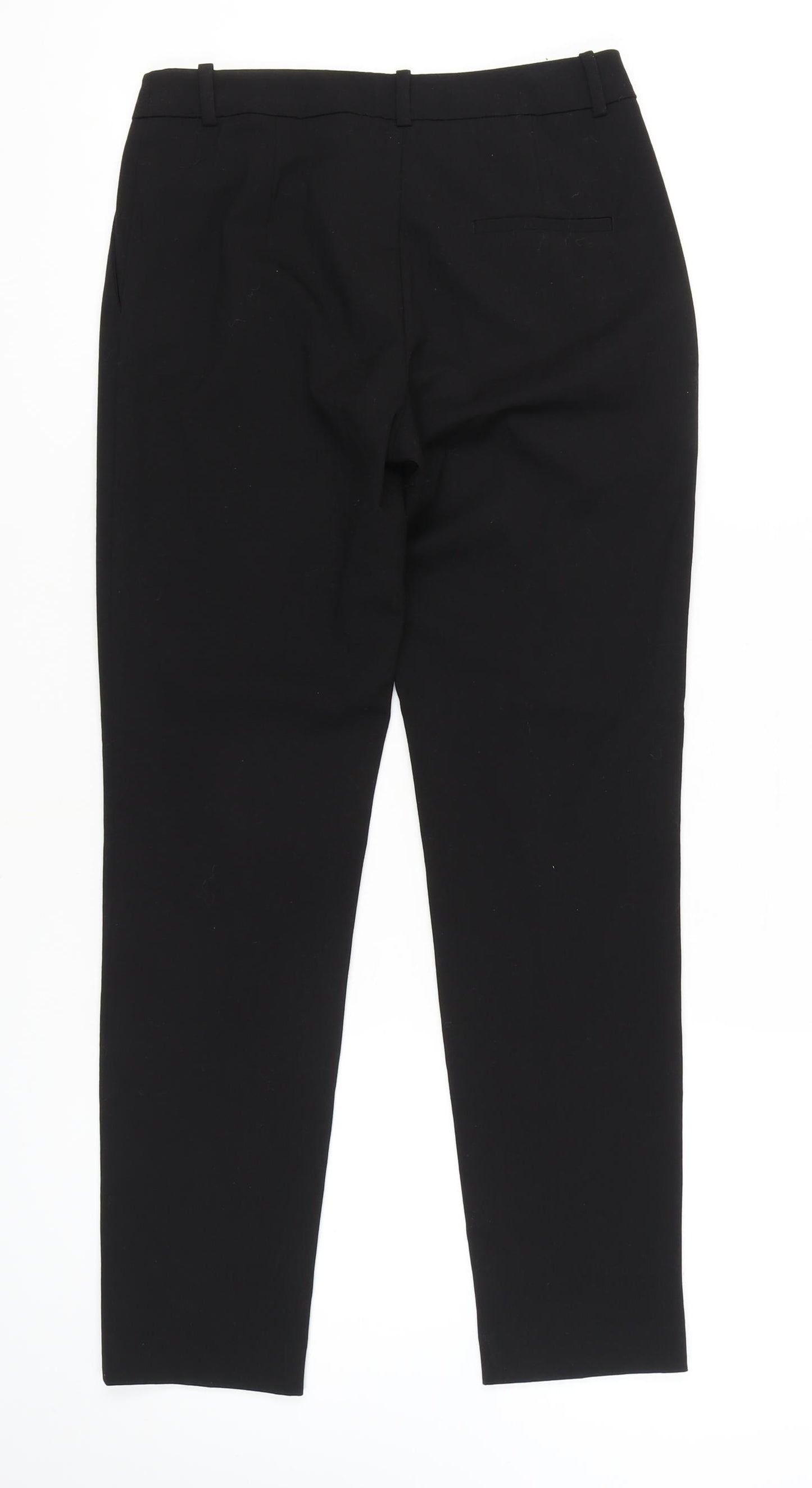 H&M Women's Black Straight Trousers, Size 6 - Business Wear