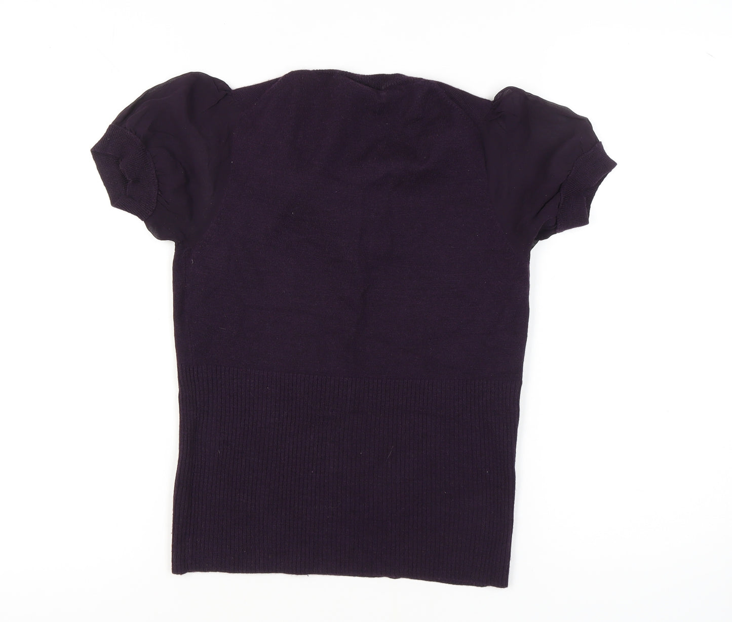 Karen Millen Women's Purple Knit Jumper - M, V-Neck