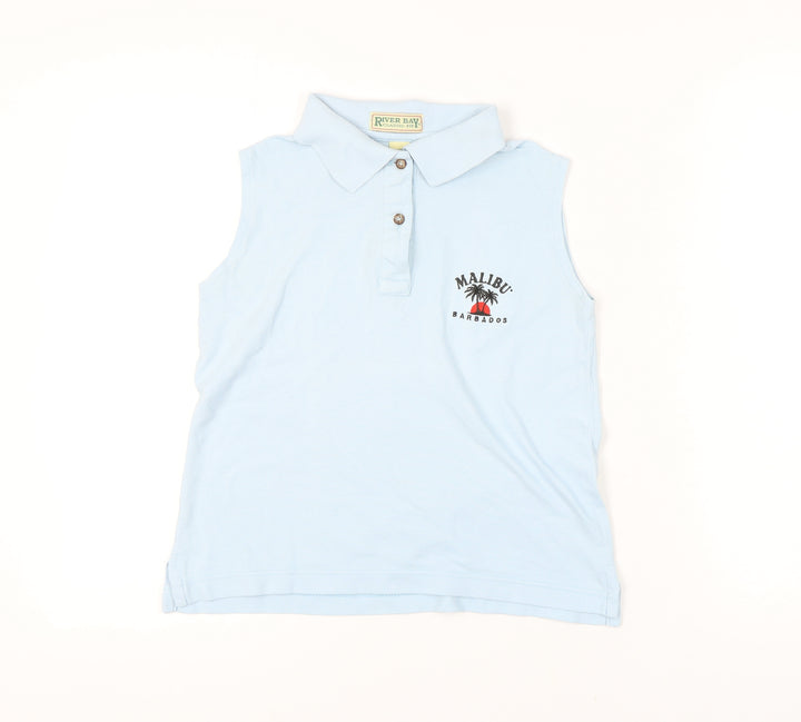 River Bay Women’s Blue Polo Shirt Size S