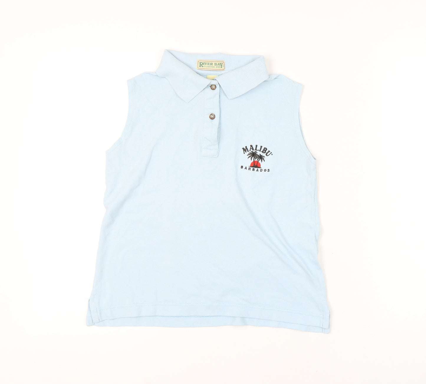 River Bay Women’s Blue Polo Shirt Size S