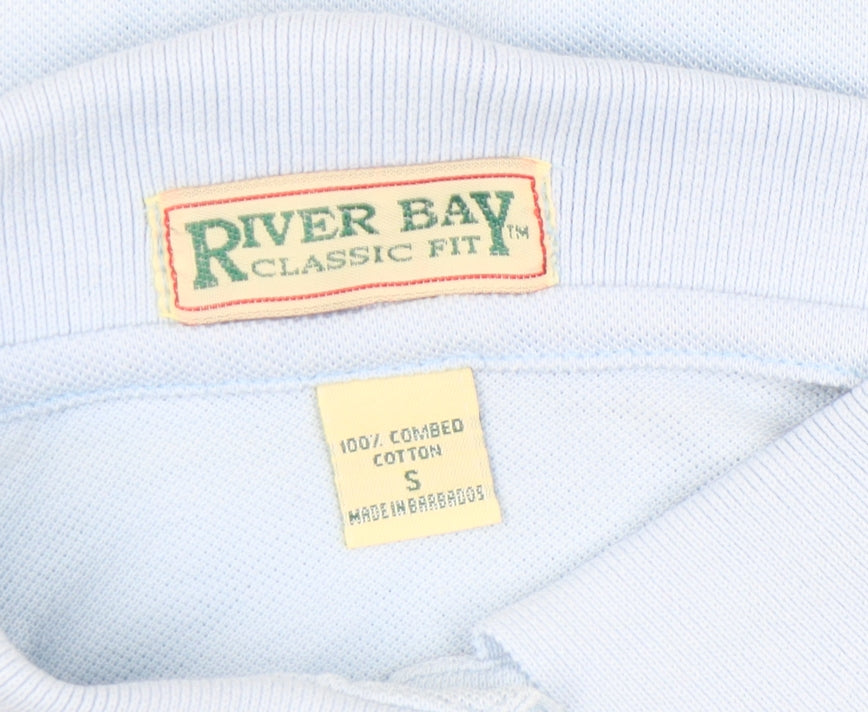 River Bay Women’s Blue Polo Shirt Size S