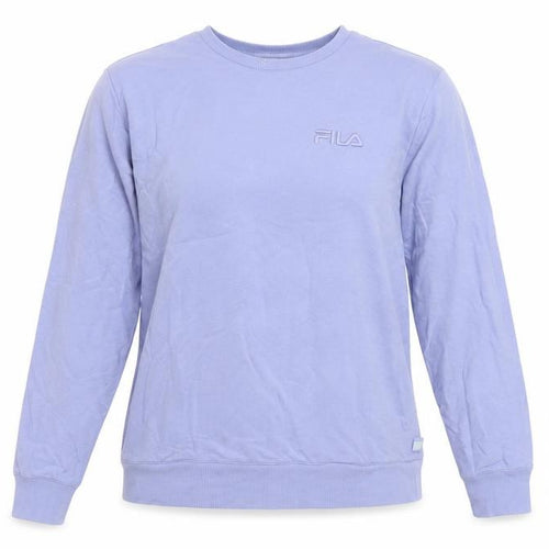 Fila Women's Purple Sweatshirt, M, Cotton Jersey Crew Neck