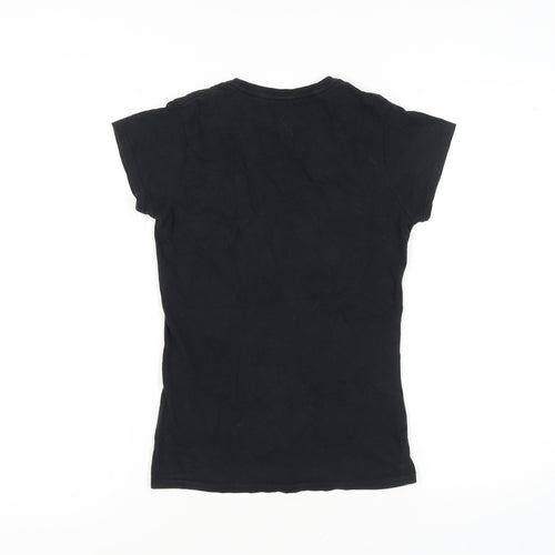 Disney Women's Black S Cartoon T-Shirt