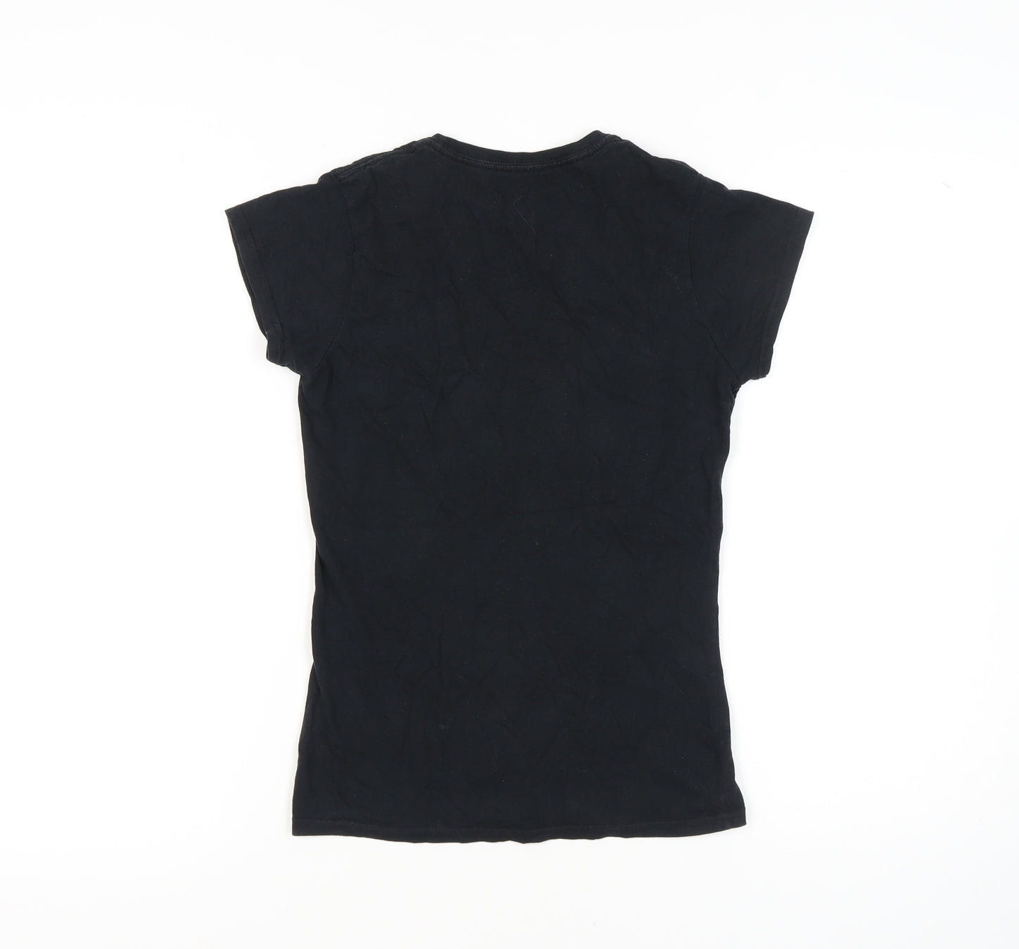Disney Women's Black S Cartoon T-Shirt