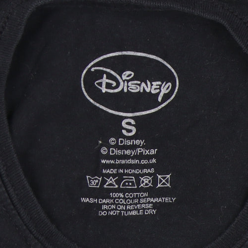 Disney Women's Black S Cartoon T-Shirt
