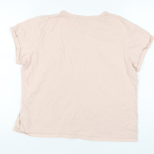 U.S. Polo Assn. Women's Beige XL Basic T-Shirt