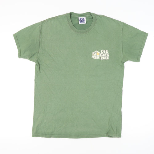Old Guys Rule Men's Green M Cotton T-Shirt