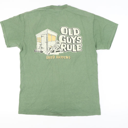 Old Guys Rule Men's Green M Cotton T-Shirt