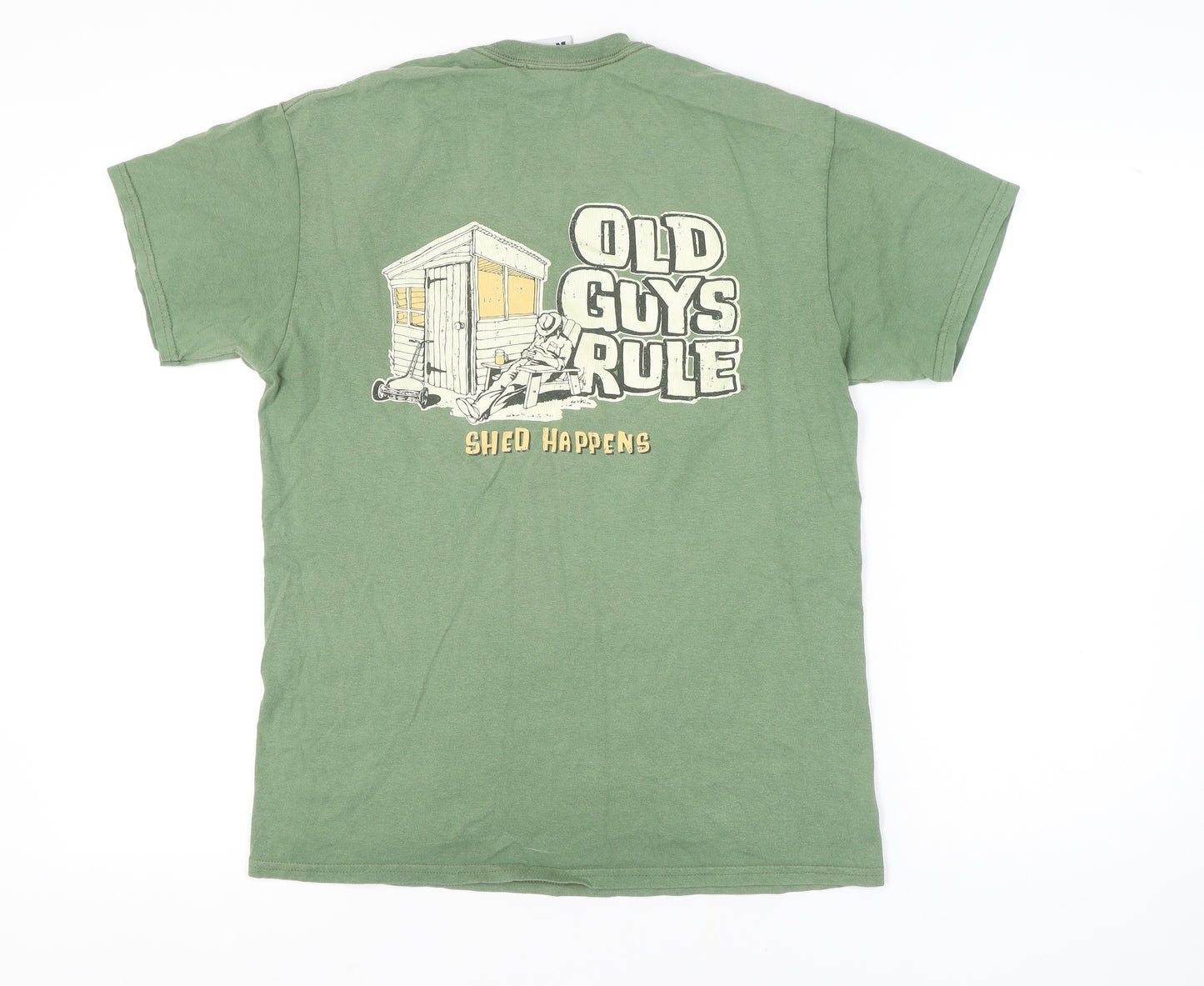 Old Guys Rule Men's Green M Cotton T-Shirt
