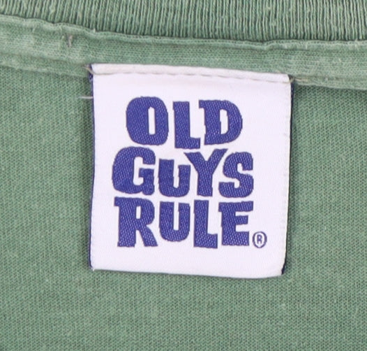 Old Guys Rule Men's Green M Cotton T-Shirt