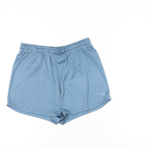 MP Women's Blue Athletic Shorts, Medium, Quick Dry