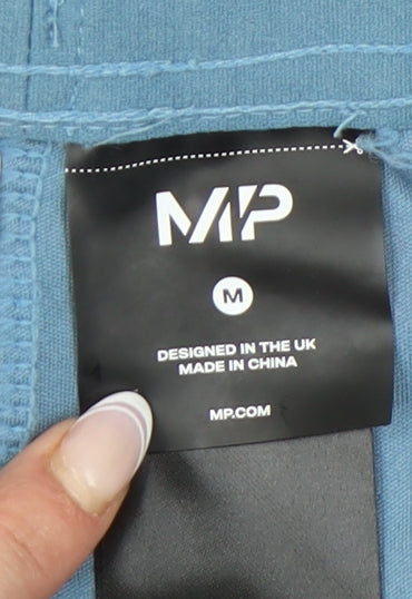 MP Women's Blue Athletic Shorts, Medium, Quick Dry