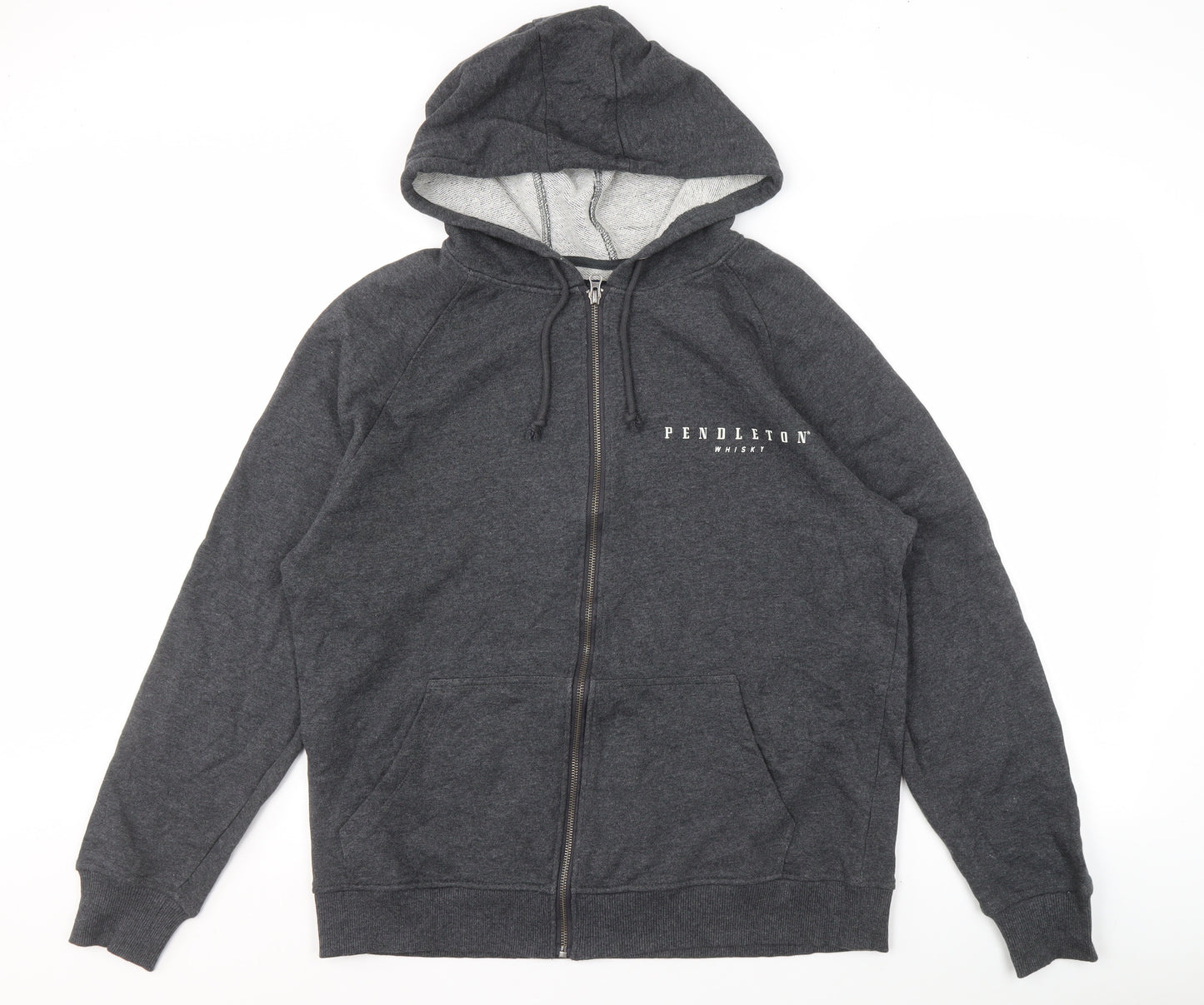 Pendleton Men's Grey Full Zip Logo Hoodie M