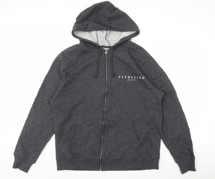 Pendleton Men's Grey Full Zip Logo Hoodie M