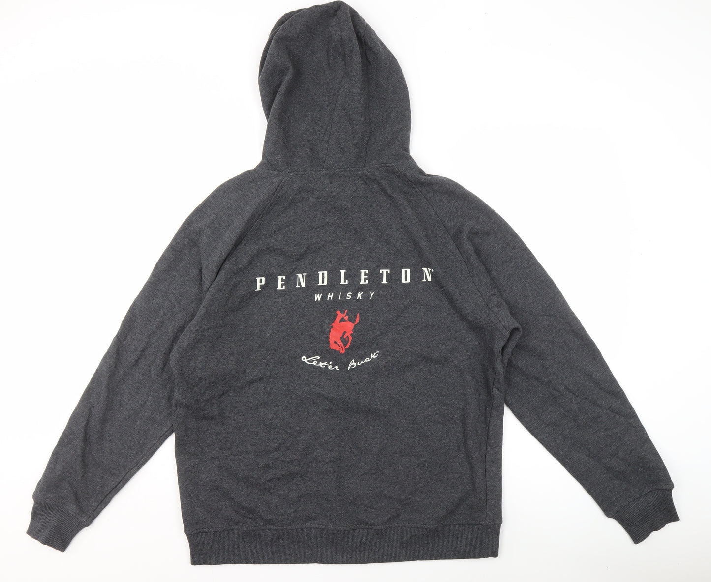 Pendleton Men's Grey Full Zip Logo Hoodie M