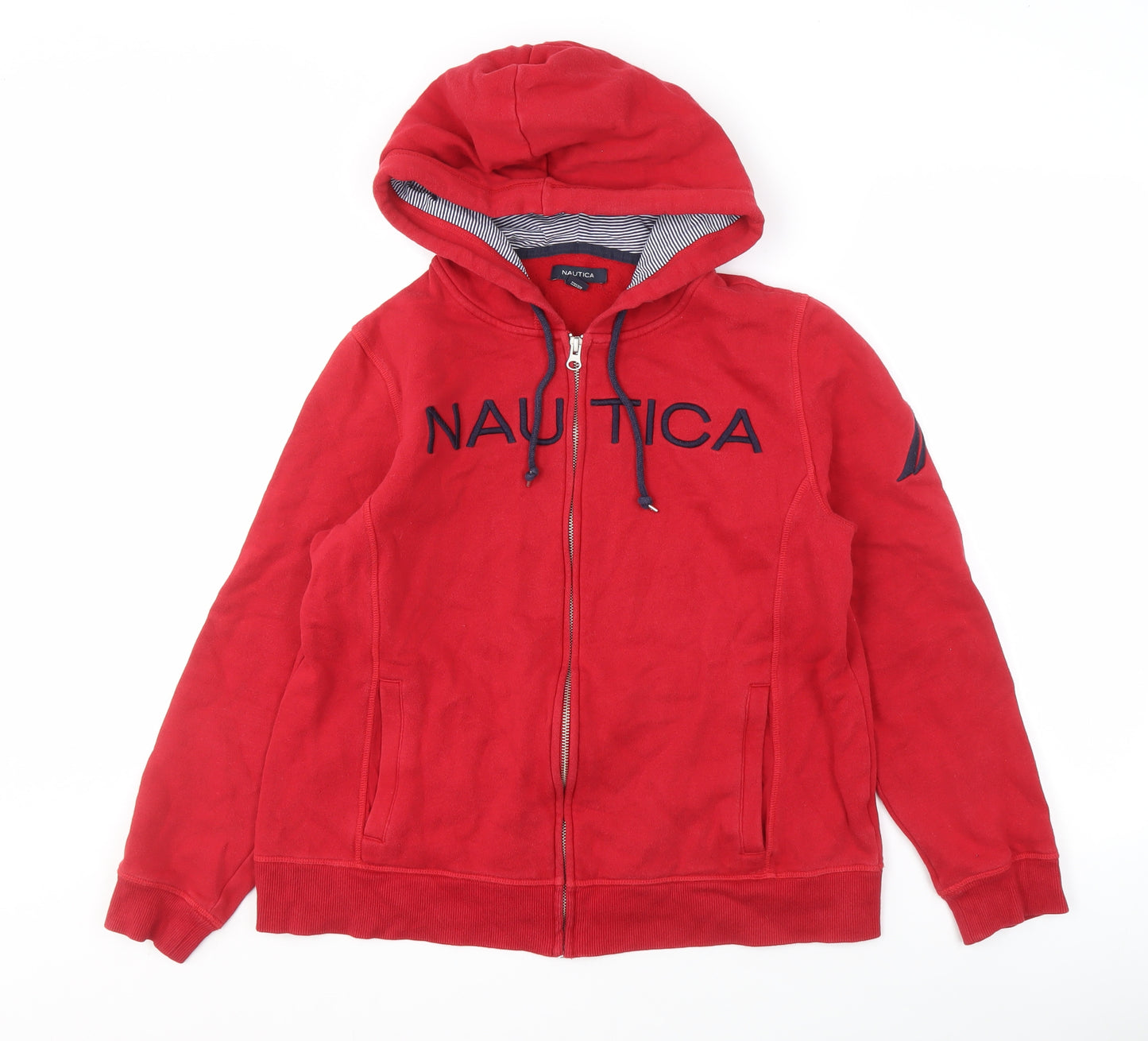 Nautica Women's Red Full Zip Hoodie XL