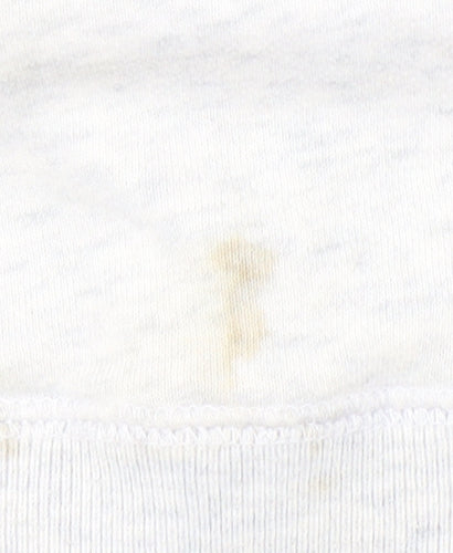 Hollister Men's White Crew Neck Pullover Sweatshirt M
