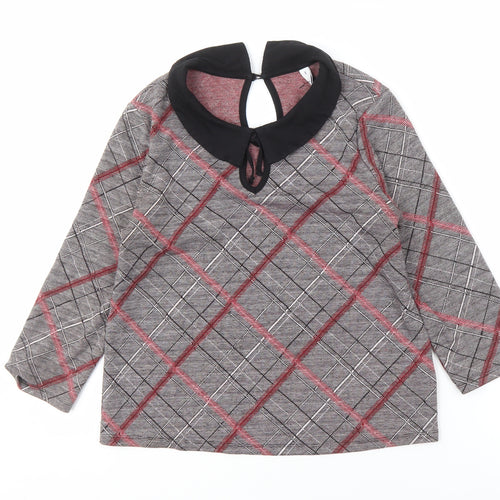 Henry Holland Women's 8 Multicoloured Plaid Blouse