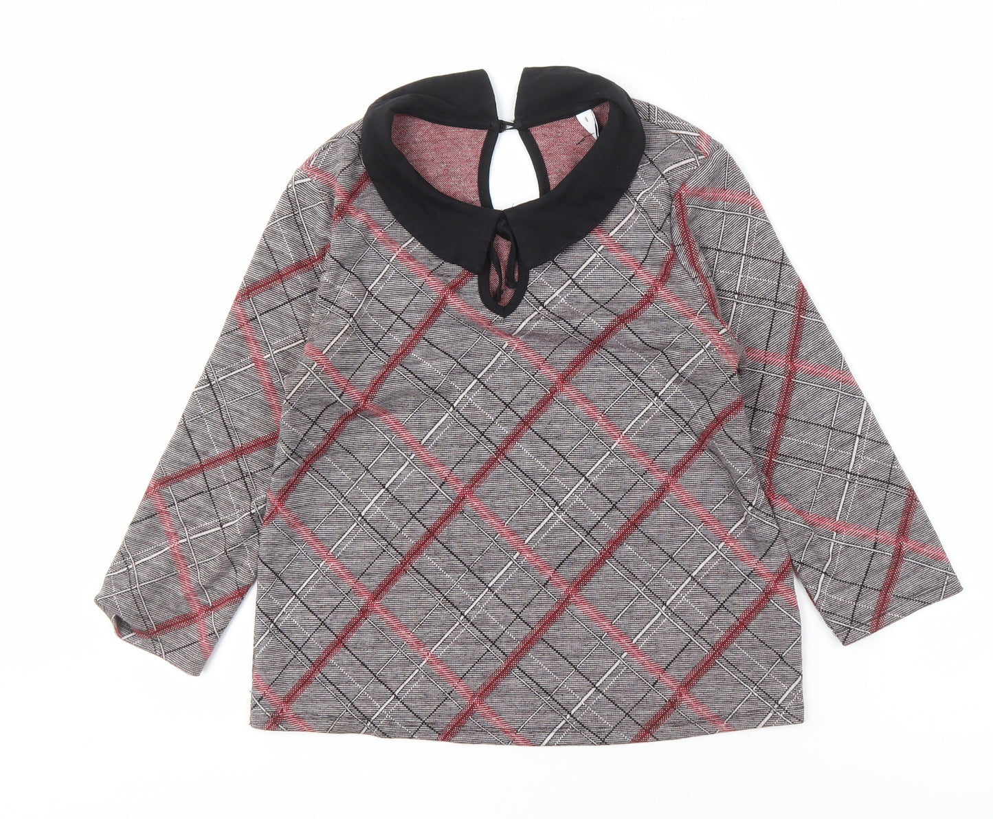 Henry Holland Women's 8 Multicoloured Plaid Blouse
