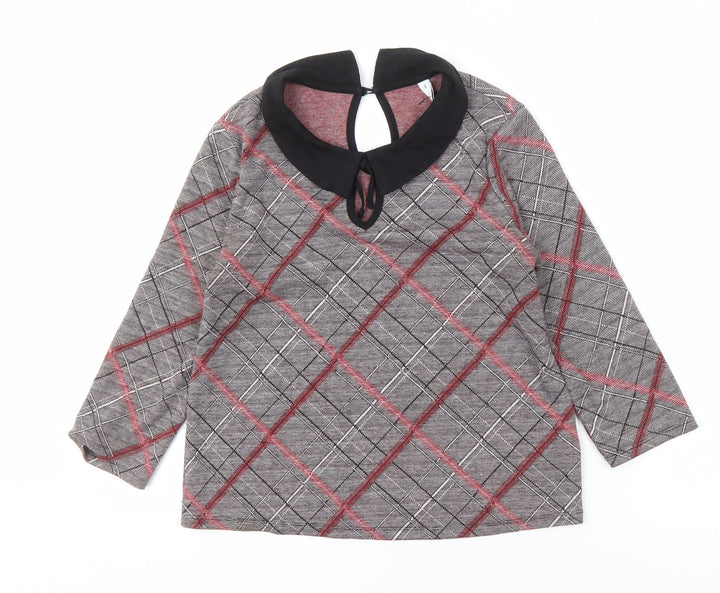 Henry Holland Women's 8 Multicoloured Plaid Blouse