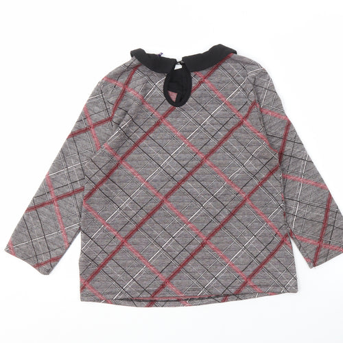 Henry Holland Women's 8 Multicoloured Plaid Blouse