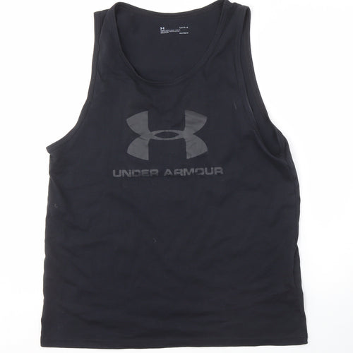 Under Armour Men's Black Tank Top L Relaxed Fit