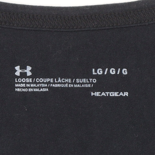 Under Armour Men's Black Tank Top L Relaxed Fit