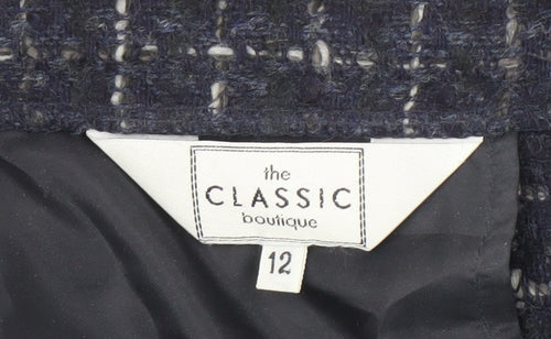 The Classic Boutique Women's Blue Check Skirt