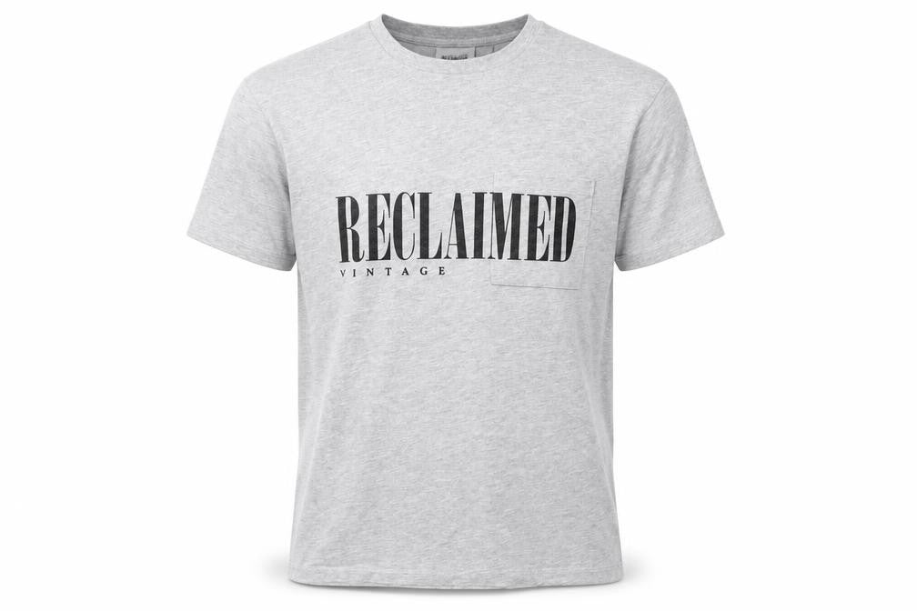 Reclaimed Vintage Grey Crew Neck Men's T-Shirt M