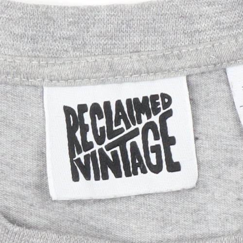 Reclaimed Vintage Grey Crew Neck Men's T-Shirt M
