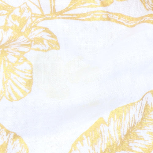 Next Women's Yellow Floral Dress Size 10