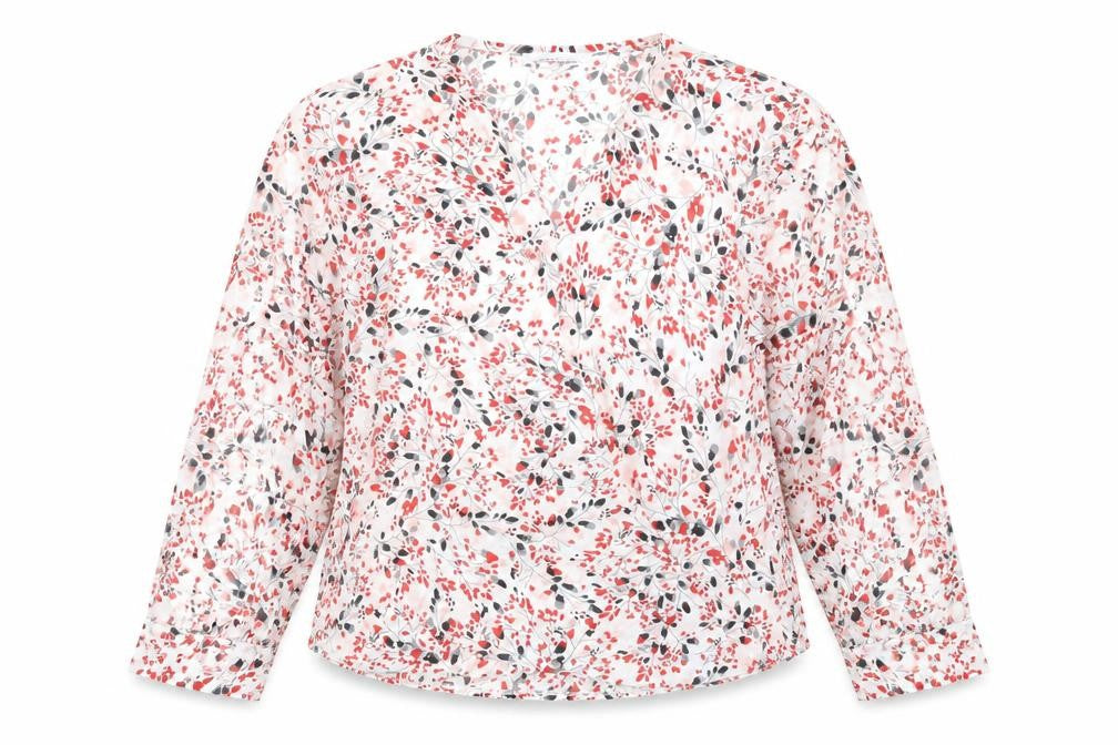 Front view of Capsule Women's Floral Blouse, size 18, Multicoloured
