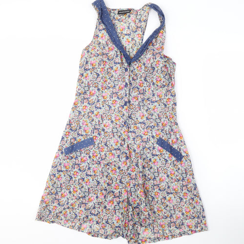 Warehouse Women’s Floral Playsuit Multicoloured Size 8