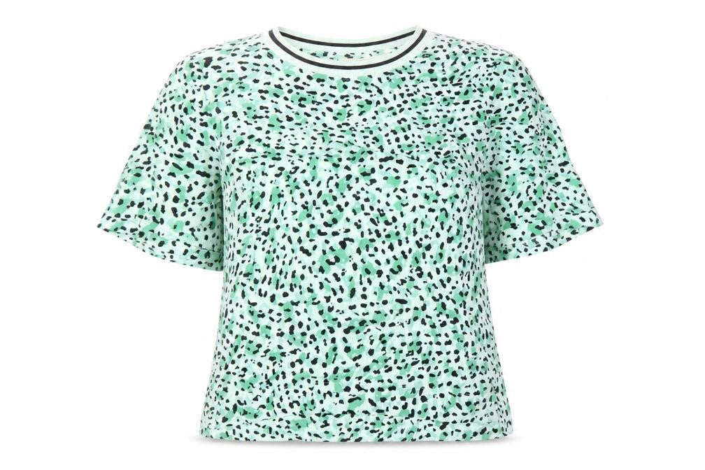 InWear Women's Green Animal Print Top, Size 10
