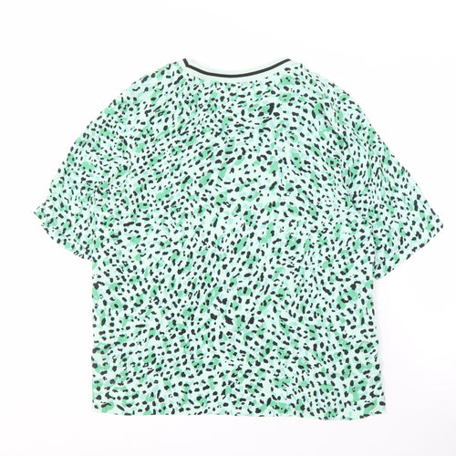 InWear Women's Green Animal Print Top, Size 10