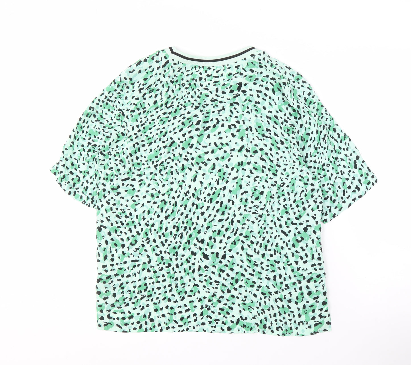 InWear Women's Green Animal Print Top, Size 10