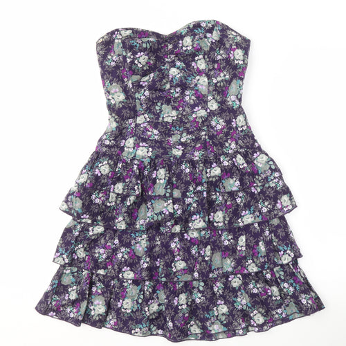 Oasis Women’s Floral Strapless Dress - Size 8