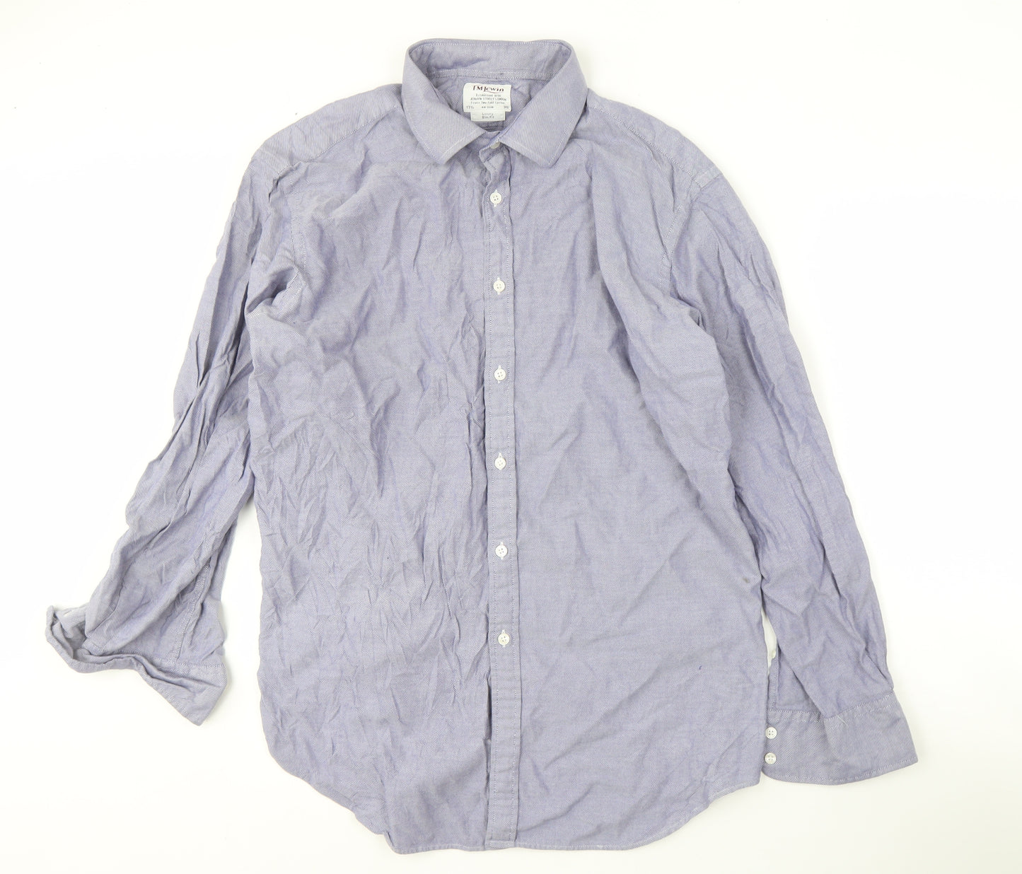 T.M. Lewin Men's Blue Slim Fit Shirt Size 36
